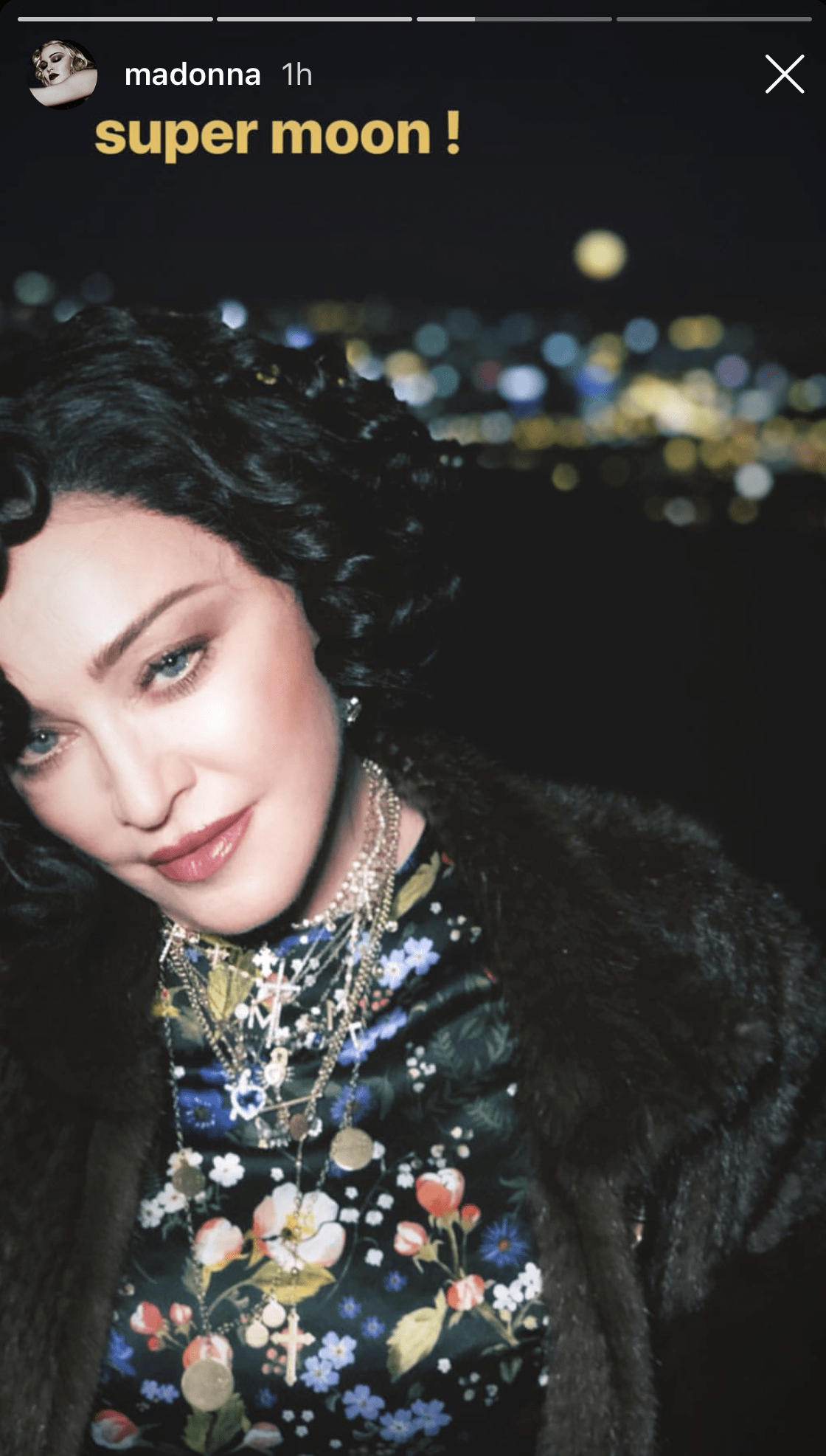 Madonna Dark Hair January 2019