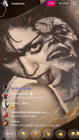 Madonna Instagram Live September 2020