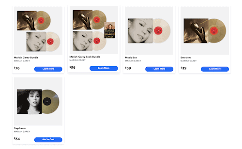 mariah carey vinyl me please